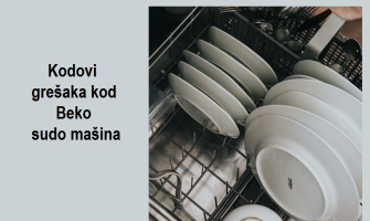 Kodovi grešaka kod Beko sudo mašine