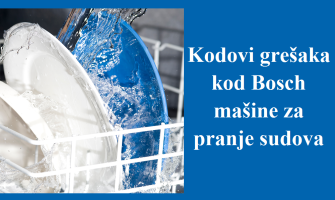 Kodovi grešaka kod Bosch mašine za pranje sudova