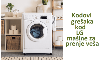 Kodovi grešaka kod LG mašine za pranje veša