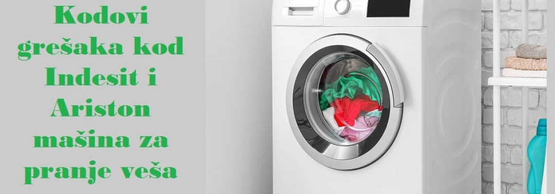 Kodovi grešaka kod Indesit i Ariston mašina za pranje veša