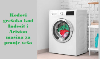 Kodovi grešaka kod Indesit i Ariston mašina za pranje veša