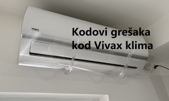 Kodovi grešaka kod Vivax klima uređaja
