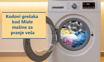 Kodovi grešaka kod Miele mašine za pranje veša