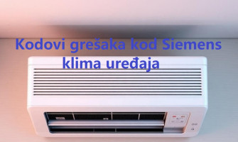 Kodovi grešaka kod Siemens klima uređaja