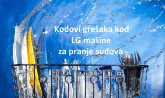 Kodovi grešaka kod LG mašine za pranje sudova
