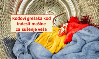 Kodovi grešaka kod Indesit mašine za sušenje veša