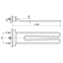 Grejač za veš mašinu 2400W