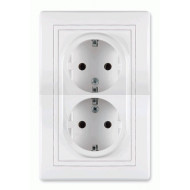 Priključnica dvopolna dupla art.604.00 Aling