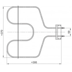 Grejač rerne GORENJE 1100W novi tip širi 4068