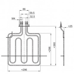 Grejač rerne GORENJE 2000+900w novi tip