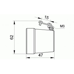 Grlo E-27 porcelansko 130 Nopal