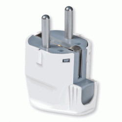 Utikač šuko monofazni L beli Aling art.308.0