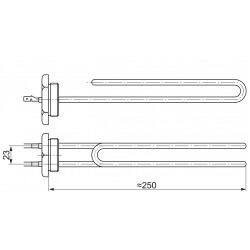 Grejač bojlera 2000W 5/4