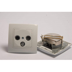 Priključnica TV+R+SAT završna Makel