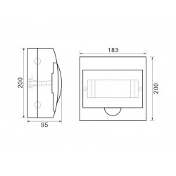 Razvodna tabla 8 osigurača nazidna M-T