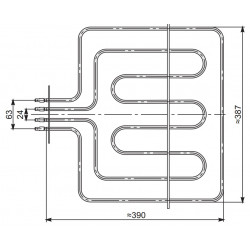 Grejač rerne GORENJE 2000/950W