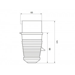 Utikač UKO-UTO 32A 3P+E+N HT025