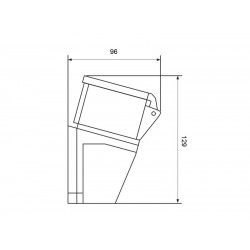 Priključnica UKO-UTO 16A zidna 3P+E+N HT115