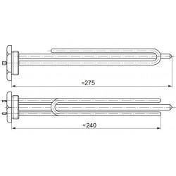 Grejač bojlera 2000W 5/4" Ariston Cu Srećko