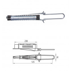 Stezaljka zatezna za PSKS P801801 Plamen