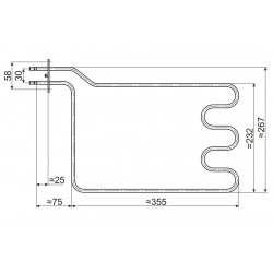 Grejač rerne ELIN 1300W