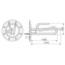 Grejač bojlera 1500W Leov 5L Srećko