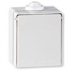 Priključnica OG dvopolna bela IP54 Aling art.201