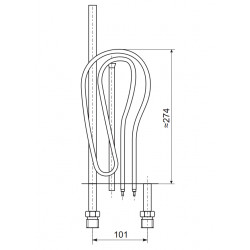 Grejač bojlera 2000W NM Tiki Srećko