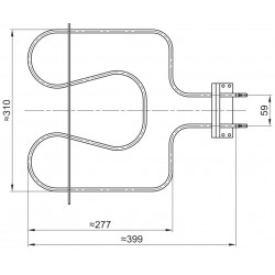 Grejač rerne GORENJE 1100W novi tip uži