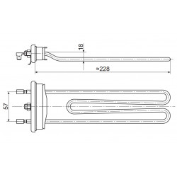 Grejač za veš mašinu 2000W Gorenje WA583