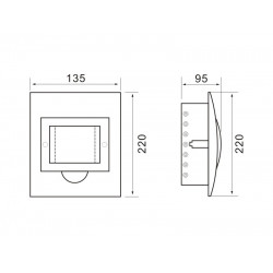 Razvodna tabla 4 osigurača uzidna Makel