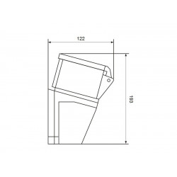Priključnica UKO-UTO 63A zidna 3P+N+E HT135
