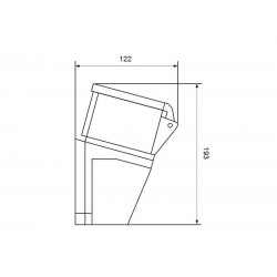 Priključnica UKO-UTO 63A zidna 3P+E HT134
