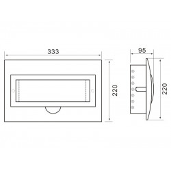 Razvodna tabla 16 osigurača uzidna Makel