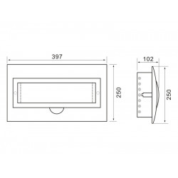 Razvodna tabla 18 osigurača uzidna M-T