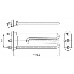 Grejač za veš mašinu ARISTON 1800W S