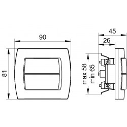 Sklopka dvostruka naizmenična Nopstyle art.317B Nopal