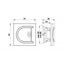 Taster sklopka za svetlo sa indikacijom Astra art.3161 Nopal