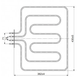 Grejač rerne DELIGRAD 600/800W