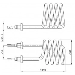Grejač bojlera 1500W Dom, Talas Srećko