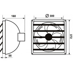 Aspirator fi 300/46W BPT-15-22-1