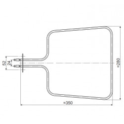 Grejač rerne WESZTA 1200W
