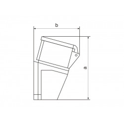 Priključnica zidna UKO-UTO 32A 3P+E HT124