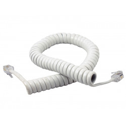 Kabl telefonski spiralniI 3m BELI
