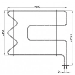 Grejač šporeta 2500w IGO širi