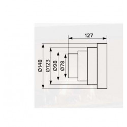 Redukcija za crevo aspiratora fi150-80 univerzalna