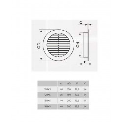 Ventilaciona žaluzina ERA fi110