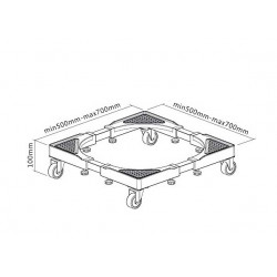 Ram sa točkićima - univerzalni