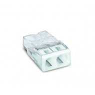 Wago klema 2x0.5-2.5mm (bela)