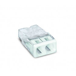 Wago klema 2x0.5-2.5mm (bela)